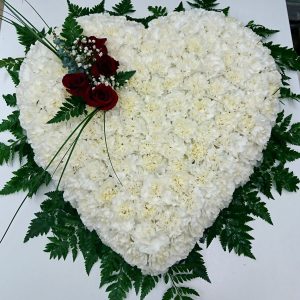 corazón de flores
